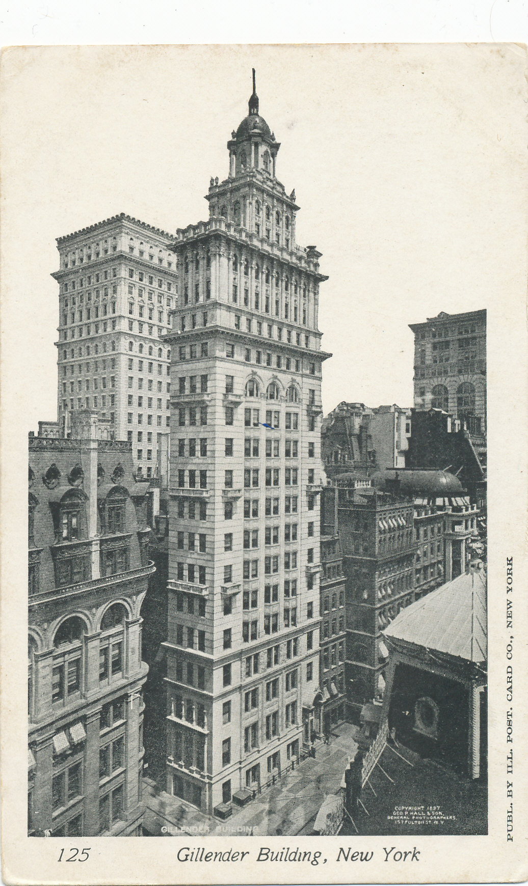 NYC – Gillender Building – Postcard #125 undivided back